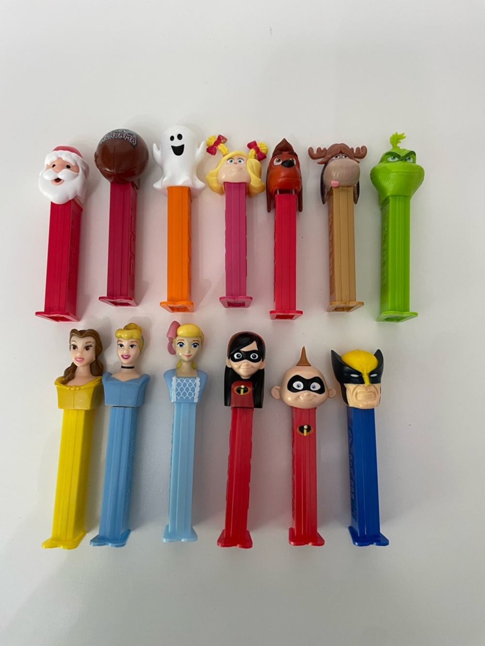 PEZ Lot of 13 Character Candy Dispensers,
